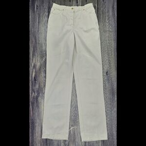 St. John Sport Cream Cotton Dress Pants